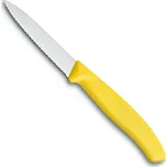 Nůž na zeleninu zoubkovaný SWISS CLASSIC, žlutý 8 cm - Victorinox (SWISS CLASSIC zoubkovaný nůž na zeleninu, žlutý 8 cm - Victorinox)