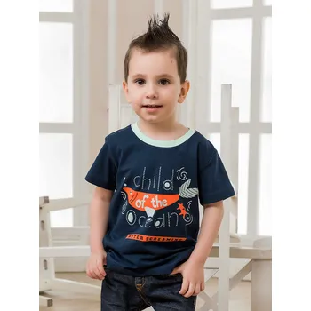 Dětská móda Chlapecké triko - WINKIKI WKB 01748, tmavě modrá Barva: Modrá tmavě, Velikost: 122