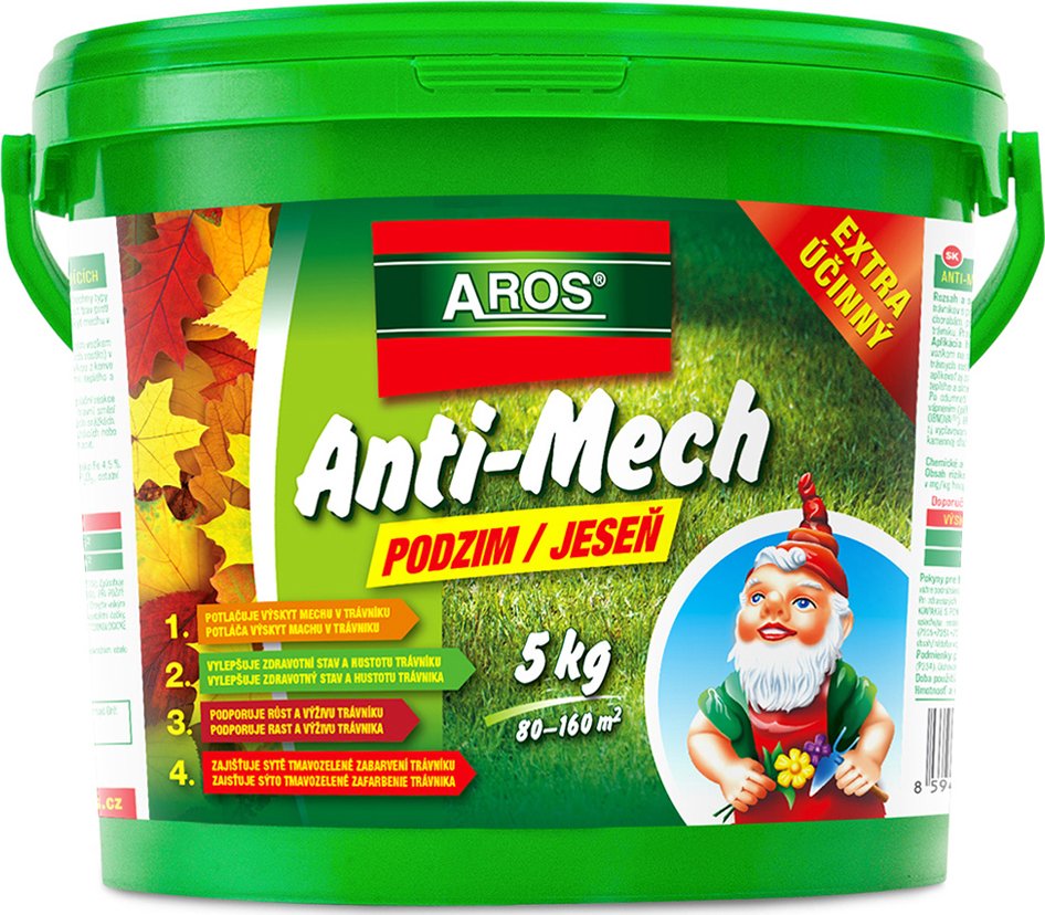 AROS Trávníkové hnojivo Anti-Mech podzim