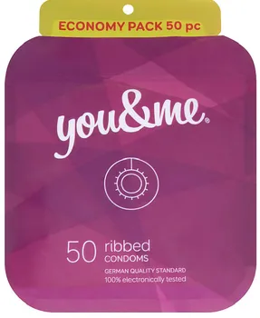 Kondom Primeros You & Me Ribbed 52 mm 50 ks