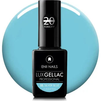 Lak na nehty ENII NAILS Lux gel lak 32 SILVER BLUE 11 ml