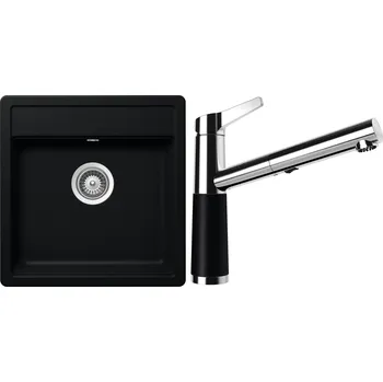 Granitový dřez Set Schock S11-5 (dřez Mono N-100S Puro + baterie SC-510.120 Puro)