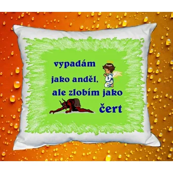 Dekorativní polštářek vypadám jako anděl polštář