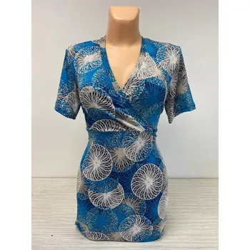 Dámská tunika Halenka SIMONA, Barva Tyrkysová, Velikost XXXL56, Materiál 98% Polyester 2% Lycra