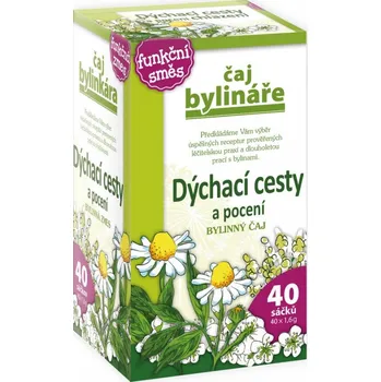 Čaj Apotheke Bylinář Dýchací cesty a pocení čaj 40x1,6g