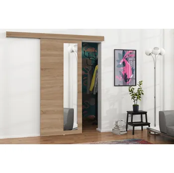 Zrcadlo Posuvné dveře Mereno III 100, Barva: Dub sonoma / Dub sonoma + zrcadlo MIRJAN 5903211099298