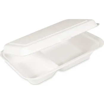 Jednorázové nádobí WIMEX Menu box 2dílný bílý 250 x 162 x 63 mm 50 ks