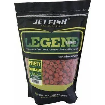 Nástraha Pelety Jet Fish Legend Range - 1kg - 12mm - Broskev
