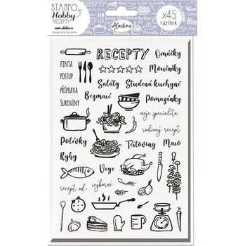 Dětské razítko AladinE Hobby Moje recepty 52 ks