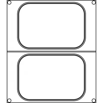 Matrice do zatavovacího stroje, 2 x polévková miska 178x113mm [1 ks]