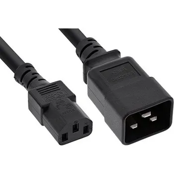 Napájecí kabel InLine Kabel síťový IEC320 C13 - C20, 3x 1,5mm2, 3m, černý (16659E) - 19.42.1517