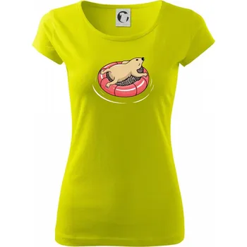 Ježek relax - Dámské triko Pure - XS ( Limetková )