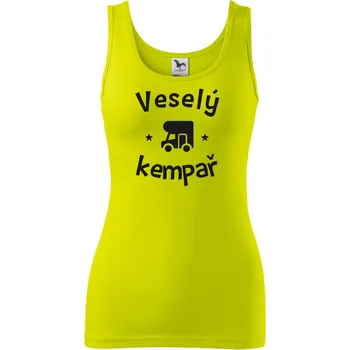 Veselý kempař - Dámské tílko - S ( Limetková )
