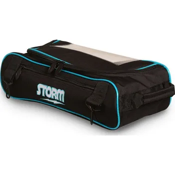 Taška na bowlingovou kouli TAŠKA NA BOTY K TOURNAMENT NA 3 KOULE ČERNÁ/MODRÁ