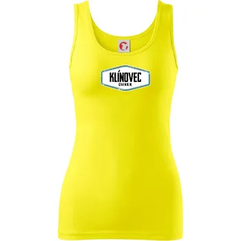 Dámské tričko Hora Klínovec - Dámské tílko - XL ( Citrónová )