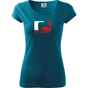 Dámské oblečení Pro Gamer - Logo - Dámské triko Pure - S ( Petrolejová )
