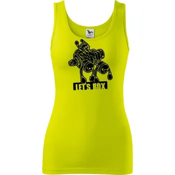 Lets Box nápis - Dámské tílko - M ( Limetková )