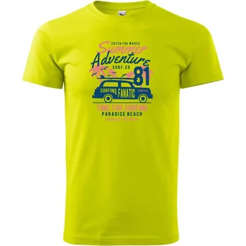 Summer Adventure - Klasické pánské triko vyšší gramáže - 4XL ( Limetková )