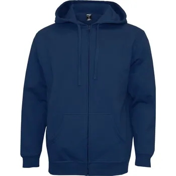 Pánská mikina Mikina pánská na zip s kapucí námořní modrá XL