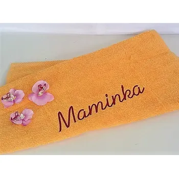 Osuška s výšivkou Maminka 70x140 20 barev