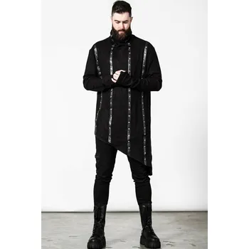 Pánská mikina mikina bez kapuce pánské - Total Stud Ribbed - KILLSTAR - KSRA004684 - XS