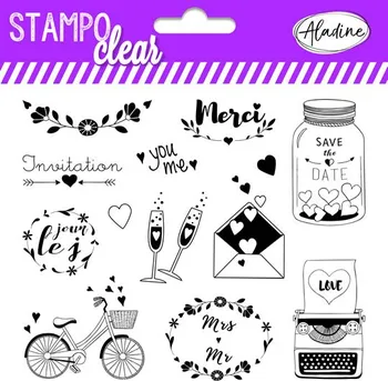 Razítko AladinE Stampo Clear 04226 svatební