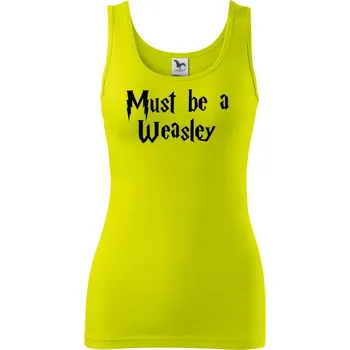 Dámské tričko Must be a Weasley - Dámské tílko - L ( Limetková )
