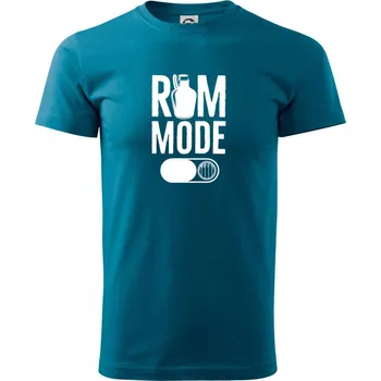 Pánské tričko Rum mode - Klasické pánské triko vyšší gramáže - L ( Petrolejová )