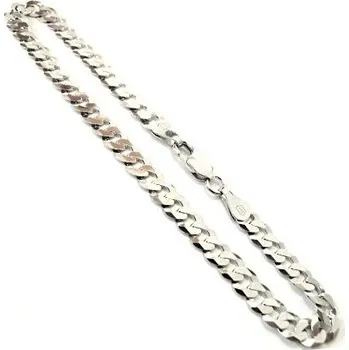 Náramek Stříbrný náramek PANZER 5mm Rhodium 4,65g 22cm Stříbro 925/1000