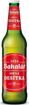 Pivo Bakalář Desítka světlá 10° 0,5 l