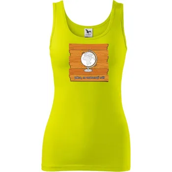 Dámské tričko Prkna, co znamenají svět - Dámské tílko - 2XL ( Limetková )