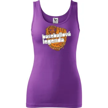 Dámské tričko Baseballová legenda - Dámské tílko - XL ( Fialová )