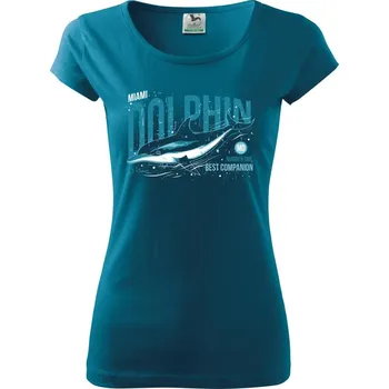 Dolphin miami - Dámské triko Pure - M ( Petrolejová )