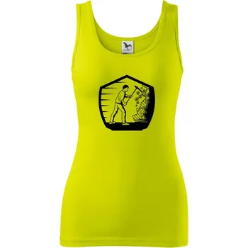 Dámské tričko Crypto horník - Dámské tílko - M ( Limetková )