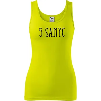 Dámské tričko 5 samyc - Dámské tílko - XL ( Limetková )