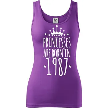 Princesses are born in 1987 - Dámské tílko - XS ( Fialová )