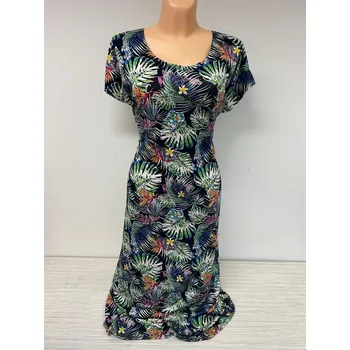 Dámské šaty Šaty dlouhé i krátké VASETA, Barva Zelená, Velikost XL46, Materiál 96% Viskoza 4% Lycra