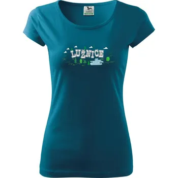 Dámské tričko Řeka Lužnice - Dámské triko Pure - XS ( Petrolejová )