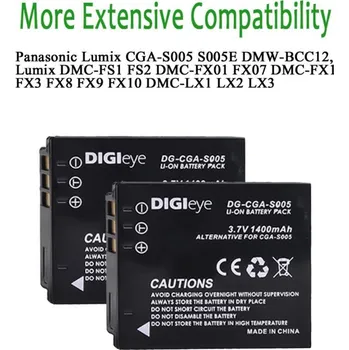 TopTechnology CGA-S005E 1400mAh 3,7V Li-Ion baterie - neoriginální