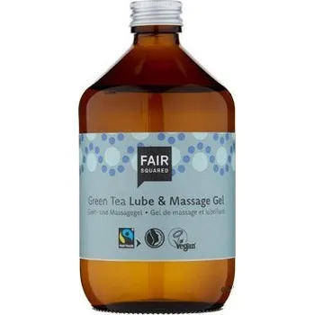 Lubrikační gel Fair Squared Lubrikační a masážní gel se zeleným čajem (500 ml) - veganský a fair trade