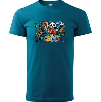 Pánské oblečení Zoo triko - Klasické pánské triko vyšší gramáže - XS ( Petrolejová )