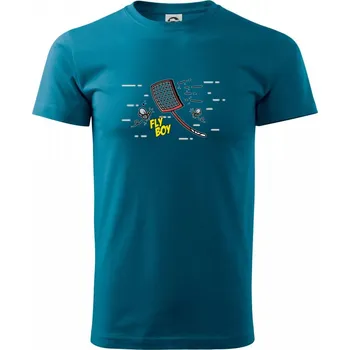 Fly Boy - Klasické pánské triko vyšší gramáže - XS ( Petrolejová )