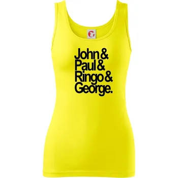 Dámské tričko John Paul Ringo George - Dámské tílko - L ( Citrónová )