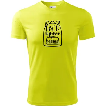 Cestovatelský batůžek - Pánské triko Fantasy sportovní (dresovina) - XL ( Neonově žlutá )
