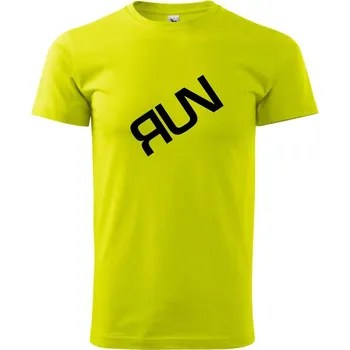 Pánské tričko Run - Klasické pánské triko vyšší gramáže - 2XL ( Limetková )