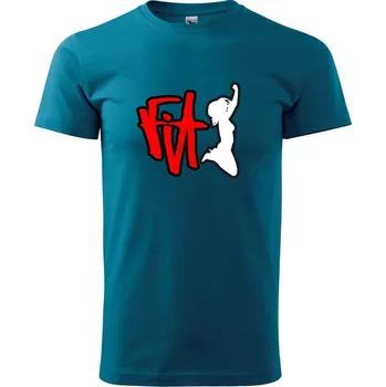 Pánské tričko Fit jump - Klasické pánské triko vyšší gramáže - XS ( Petrolejová )