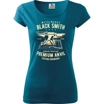 Dámské oblečení Blacksmith - Dámské triko Pure - XL ( Petrolejová )