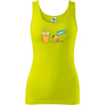 Dámské tričko Pomeranč juice - Dámské tílko - 2XL ( Limetková )