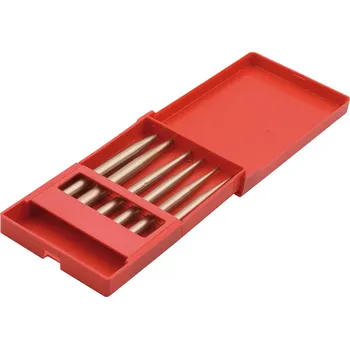 Páčidlo Sada průbojníků 1-5 mm, 4 x 110 mm, z bronzu, nejiskřivé, k použití v Ex oblasti