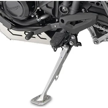 Rám pro motocykl ES6401 rozšíření bočního stojánku Triumph Tiger 800/800 XC/800 XR (11-17), stříbrné hliníkové